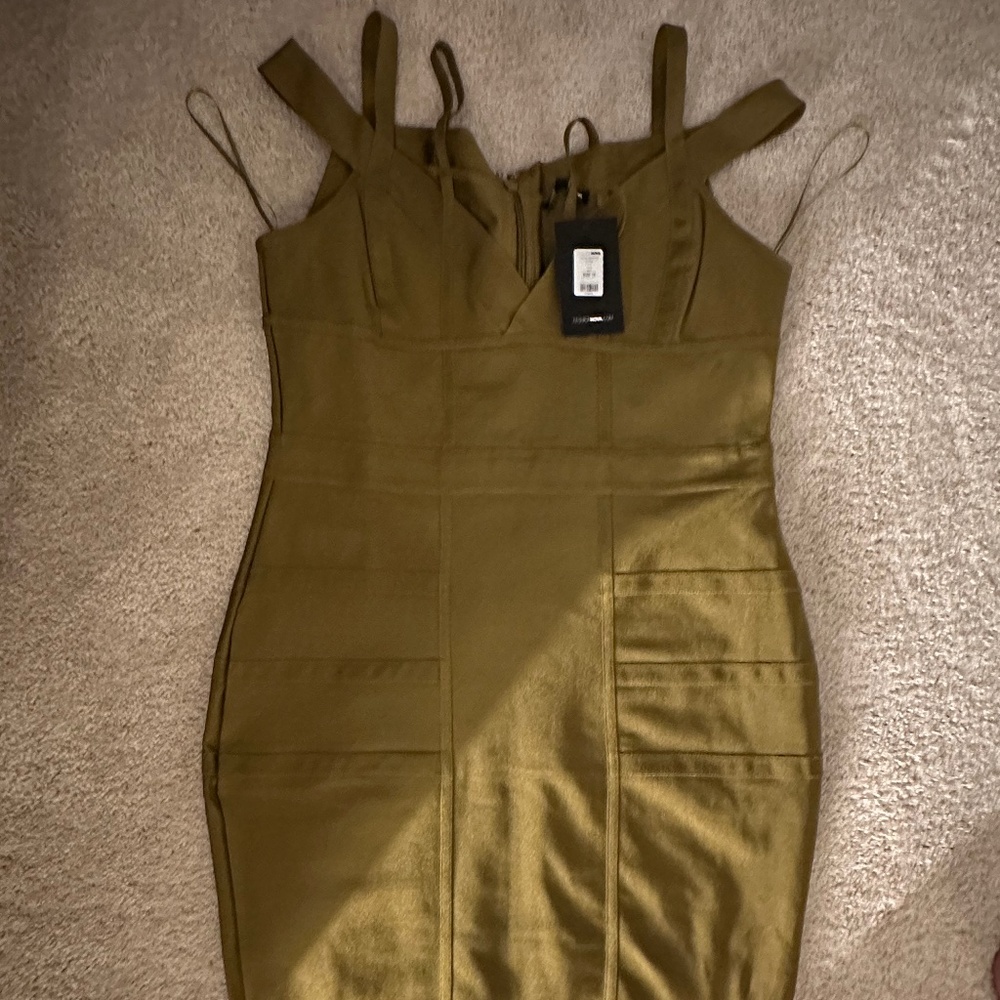 Olive Green Bodycon Dress